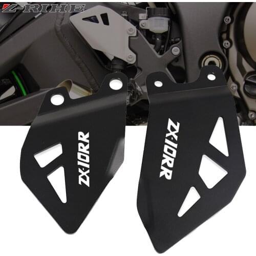 Foot Peg Heel Plates Guard For KAWASAKI ZX10R ZX10RR ZX-10R ZX-10RR 2011-2020 2019 2018 Motorcycle Heel Protective Cover Guard