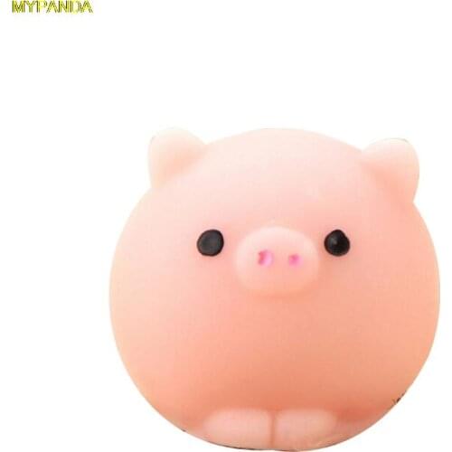 Pig Ball Mochi Squishy Squeeze Prayer Cute Toy Kawaii Collection Fun Joke Gift Cute Anti-stress Toys 2018 New