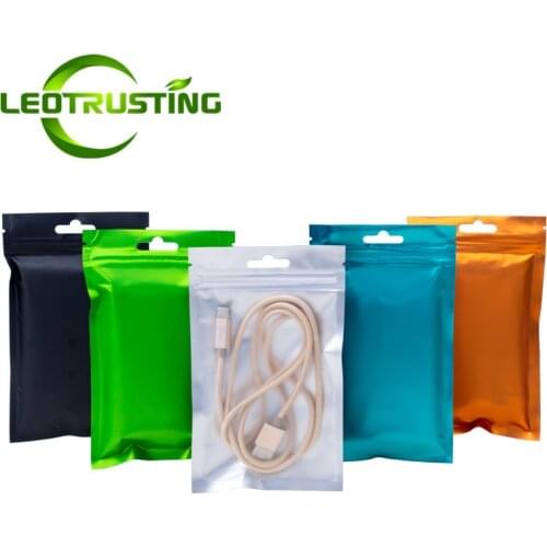 100pcs/lot Translucent Aluminum Foil Zip Lock Bag Frosted Window Resealable Plastic Women Nail-beauty Eyelash Gifts Pouches