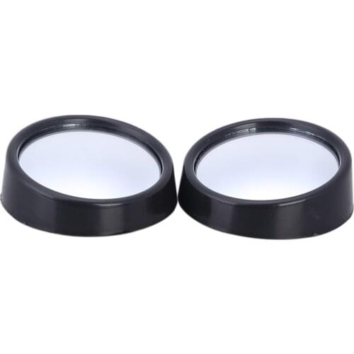 2 Pcs Car mirror Wide Angle Round Convex Blind Spot mirror for parking Rear view mirror Rain Shade Auto Accessories