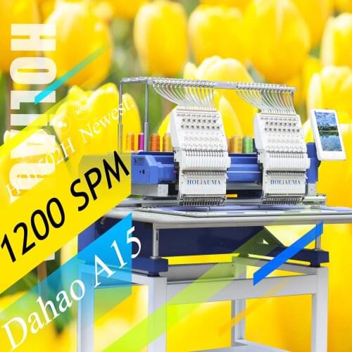 3 Years Quality Warranty!!!Multi-Function Similar T Ajima Brother 2 Head 15 Needles Barudan Embroidery Machine Prices for Sale