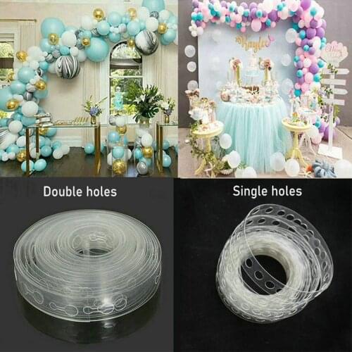 5M Balloon Plastic Link Chain Arch Decor Strip DIY Tape Decorating String for Wedding Backdrop Birthday Party Balloon Accessory