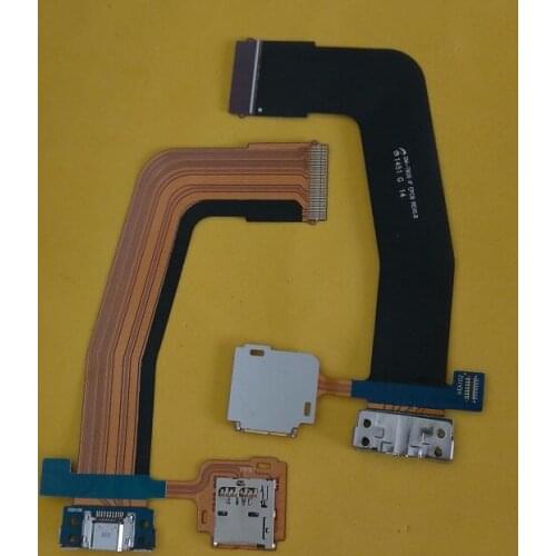 50pcs/lot For Samsung Galaxy Tab S 10.5 T800 T801 T805 Charging Charger Dock Port + Sim Reader Flex Cable Ribbon