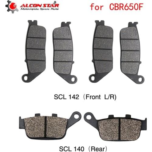 Alconstar FOR Honda CBR650F 2014-2015 Motorcycle Brake Pads Rear Front Brake Pads Brake System Brake Disks