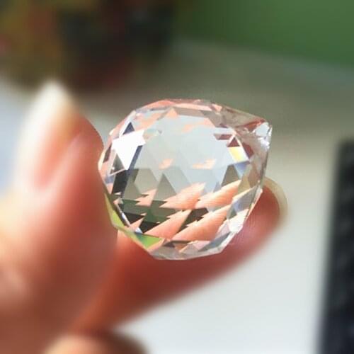 200PCS/lot 20mm K9 crystal faceted ball,crystal chandelier Pendants Fengshui Sphere for Wedding&X-MAS Tree Decoration