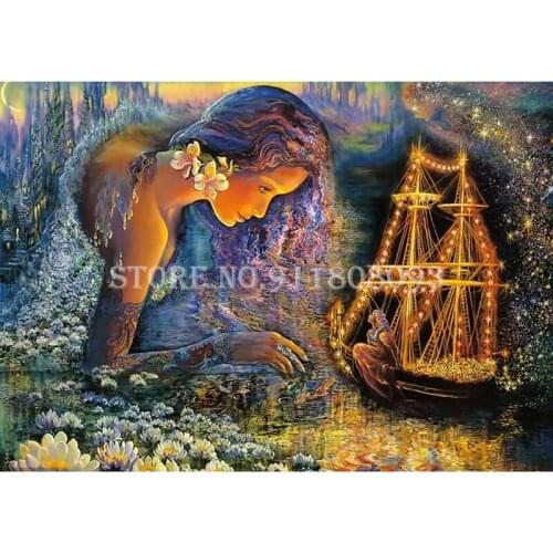 DIY Diamond Embroidery Girl Angel Full Drill Diamond Painting Cross Stitch Rhinestones Handicraft Gift Abstract Art Wall Decor