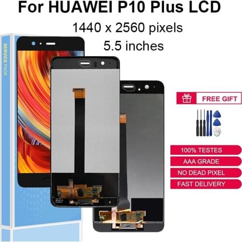 For HUAWEI P10 Plus LCD Display Touch Screen Digitizer Assembly VKY-L29 VKY-L09 VKY-AL00 Replacement Parts With Frame