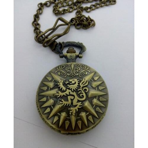 FANTASY UNIVERSE Freeshipping wholesale 20pc a lot Fullmetal Alchemist pocket Watch necklace PL285
