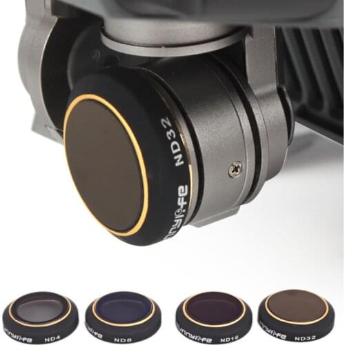 SUNNYLIFE 4PCS Filter Lens Coating ND4 ND8 ND16 ND32 Reduced Light Accessory Set Storage Box for DJI Mavic Pro RC Aerial camera