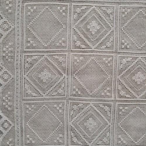 Cotton Filet Lace Tablecloths Tuscany Embroidery Handmade Crocheted Home Party Europe Style Table Cover Square 90*90cm