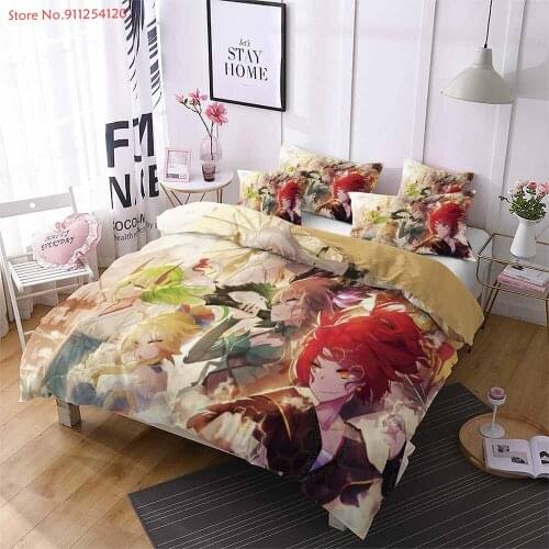 Sexy Lady Bedding Sets Anime Beauty Print Bed Linen Set Bedspread Single Double Queen King Size Bedroom Duvet Cover No Comforter