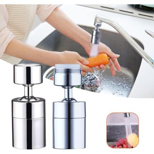 Kitchen Faucet Copper Plastic Double Ball Head Aerator Spout Filter Water Saver Universal Single Handle Single Control Faucet