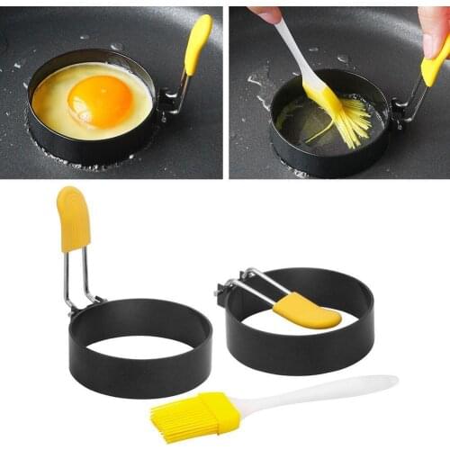 Metal Fried Egg Pancake Ring Omelette Fried Egg Round Shaper Eggs Mold For Cooking Breakfast Pan Oven Kitchen