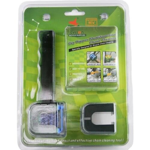 Collar CYLION bicycle multifunctional Beidou chain chain washer chain sprocket sickle hook brush cleaning and maintenance tools
