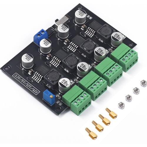 LM2596 Multi Channel Switching Power Supply 3.3V/5V/12V/ADJ Adjustable Voltage Output Power Supply Module