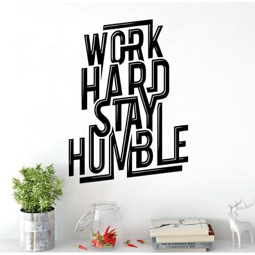 New work hard Home Decorations Pvc Decal Living Room Children Room Decoration Accessories