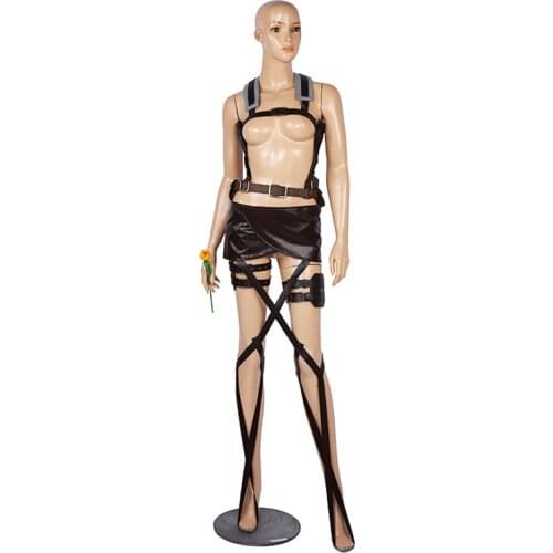 New Cosplay Anime Masonic Attacks Giant Jacket Shingeki No Kyojin Coat Legion Cosplay Costume Set Coat Leather Belt Short Skirt