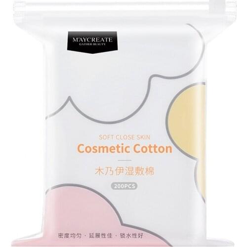 200Pcs/Set Disposable Makeup Cotton Wipes Soft Makeup Remover Pads Ultrathin Facial Cleansing Paper Wipe Make Up Cotton Pads