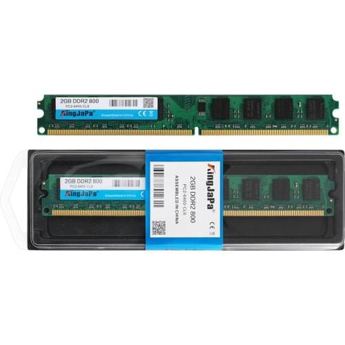 KingJaPa DDR2 800 / PC2 6400 5300 4200 1GB 2GB 4GB Desktop PC RAM Memory Compatible DDR 2 667MHz / 533MHz Multiple Models DIMM