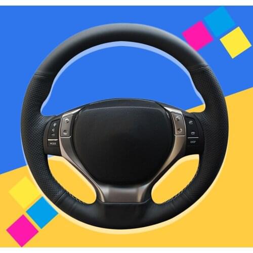 Auto Braid On The Steering Wheel Cover for Lexus ES250 ES300h GS250 GS300h RX270 RX350 Car Covers Interior Accessories Styling