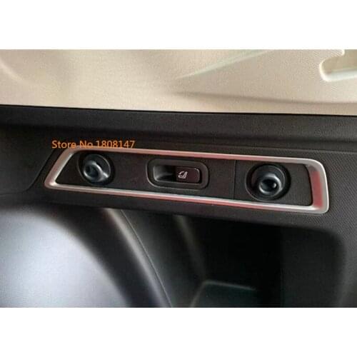 Car Trim ABS Chrome Lamp Rear Box Button Frame Cup Gear Armrest Box Holder Stick Panel 1pcs For Subaru Forester 2018 2019 2020