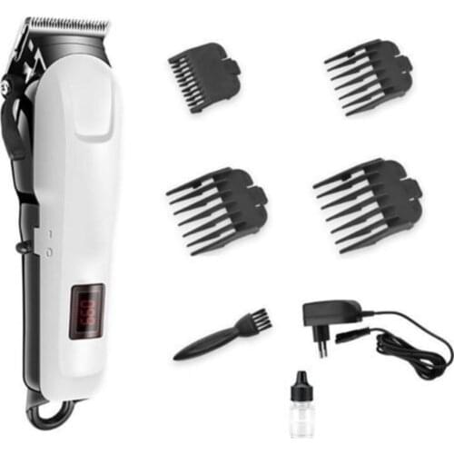 Professional Hair Clipper Stainless Blade Shaving Machine Digital Charger Indicator