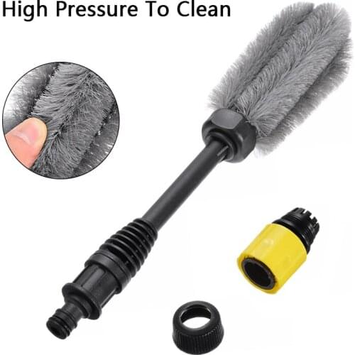 Car Wheel Cleaning Brush Dust Elimination Tire Washing Clean Tyre Alloy Soft Bristle Cleaner Household Cleaning Tool