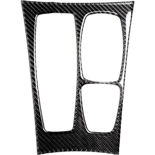 Carbon Fiber Car Center Console Gear Shift Panel Cover Decoration Trim for-BMW X5 E70 2008-2013 X6 E71 2009-2014