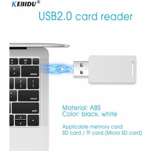 Kebidu USB 2.0 multi Smart Card Reader USB2.0 SD/Micro SD TF OTG Smart Memory Card Adapter for Laptop Card reader SD Card Reader