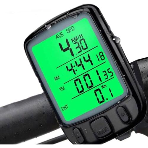 Bike Computer Wired GPS Speedometer Waterproof Road Bike MTB Big Digital LCD Screen Cycling Stopwatch Outdoor Riding Accessories