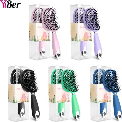 YIBER Detangling Hair Brush Anti Klit Hair Scalp Massage Hair Comb Detangle Hairbrush for Curly Hair Brush Women Men Salon