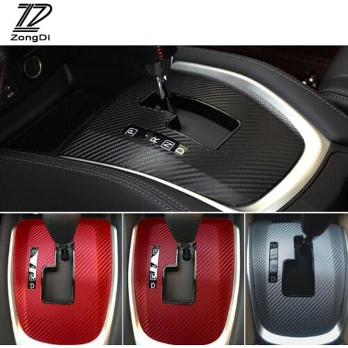 ZD 1Pc Car gear panel Carbon fiber sticker Dedicated protector sticker Car-styling For Nissan X-Trail Accessories