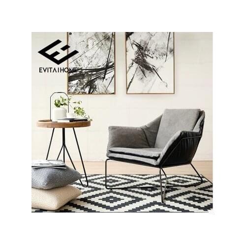 American Village Iron Terrace Sofa. Fabric Single Sofa Chair