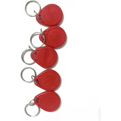KinJoin 10pcs RFID Key Fobs 125Khz ID Token Tags RFID lock Access control Durable Waterproof Keychain ID Card