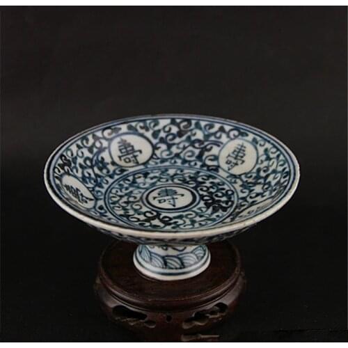 #5 Antique Old Chinese blue and white porcelain bowl,Longevity tall bowl,Home Decoration collection & adornment, Free shipping