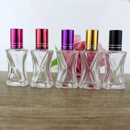 6ml clear Glass Bottle Roll On Empty Fragrance Perfume Essential Oil Bottles glass Roller ball F181