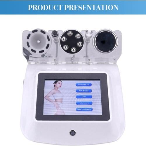 Newest 5 in 1 body slimming machine ultrasonic cavitation slimming machine microcurrent rf face lifting massager