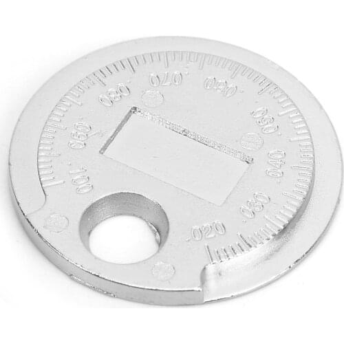 Automobiles ignition plug Car Spark Plug Gap Gauge Tool 0.02‑0.1in / 0.6‑2.4mm Coin Type Stainless Steel Repair