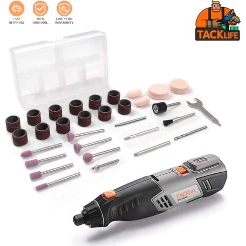 TACKLIFE Cordless Rotary Tool 4V Power Portable Size With Versatile Accessories, Perfect For DIY Creation And Light Duty-RTH30DC