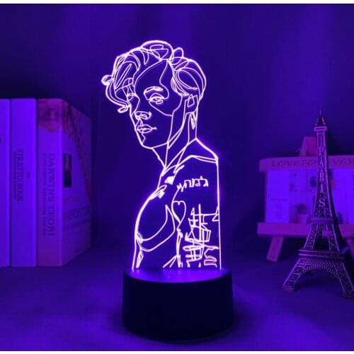Brangdy 3D Room Ornaments USBUnited Kingdom Singer Actor Indoor Night Lamp Gift Touch Desk Light