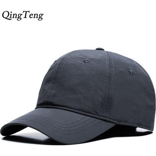 Plus Sized Quick-Drying Summer Baseball Cap Cap Men Solid Breathable Dad Hat Women Outdoor Snapback Hats Casual Sun Casquette