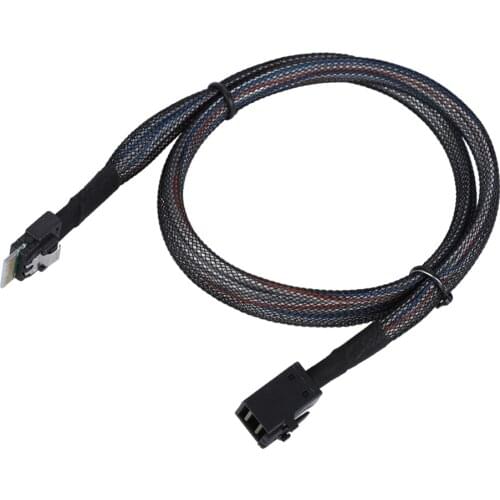 CableDeconn Mini SAS38P SFF-8654 to SAS SFF-8643 Server HDD Data Transmission Cable Server Data Cable 0.5m