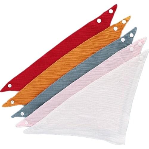 Baby Bibs 4 Layers Gauze Muslin Baby Kids Bandana Feeding Burp Cloth Soft Newborn Infant Saliva Towel Baby Girl Boy Accessories