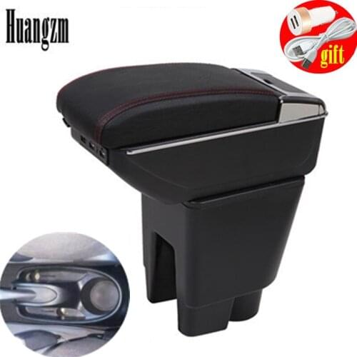 For TOYOTA ETIOS 2012- Armrest Box Free Punch Hand-held Storage Box India Version