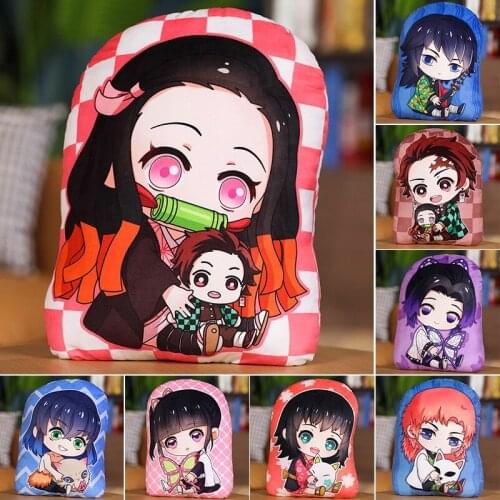 Devils Blade Japanese Manga Anime Pillow Demon Slayer Kimetsu No Yaiba Kamado Plush Doll Cushion Throw Pillow Toy Gift Pillow