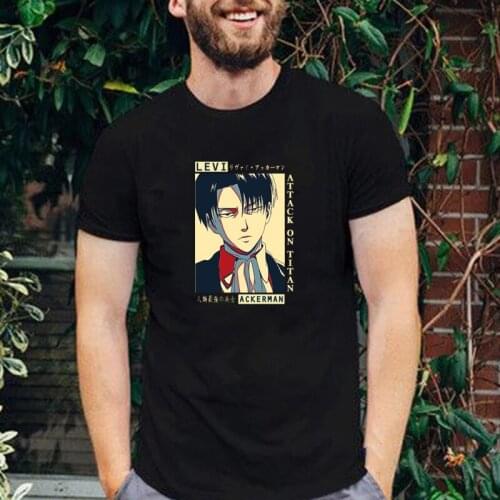 Giant Killer T Shirt Attack on Titan Men Casual Tops Male Cotton Anime Tees Harajuku Streetwear Cotton Short Sleeve Streetwear