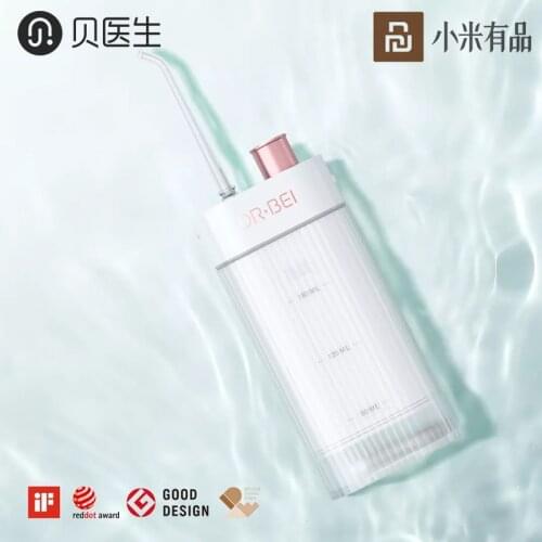 Hot Youpin DR.BEI Oral Irrigator Dental Flosser Rechargeable Water Flosser Jet 3 Working Modes IPX7 Irrigator for Cleaning Teeth