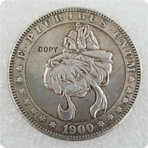 Hobo Nickel Coin 1900 Morgan Dollar COPY COIN FREE SHIPPING