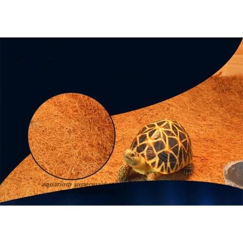 HONGYI 1 piece 40*30cm/40*40cm reptile amphibian natural coco carpet substrate bedding reptile box landscaping turtle mat