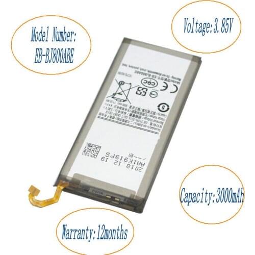 ISkyamS 10pcs/lot 3000mAh Replacement Battery EB-BJ800ABE For Samsung Galaxy A6 (2018) SM-A600 A600F For Galaxy J6 J600F